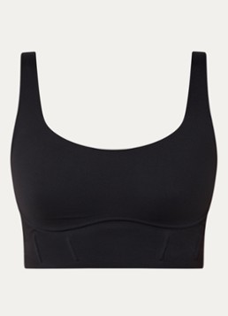 NikeSKIMS Dames Matte sport bh met medium support in de kleur Zwart, maat: S