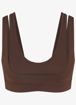 NikeSKIMS Dames Matte sport bh met light support in de kleur Lichtbruin, maat: L