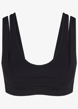 NikeSKIMS Dames Matte sport bh met light support in de kleur Zwart, maat: S