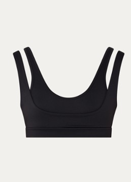 NikeSKIMS Dames Matte sport bh met light support in de kleur Zwart, maat: S
