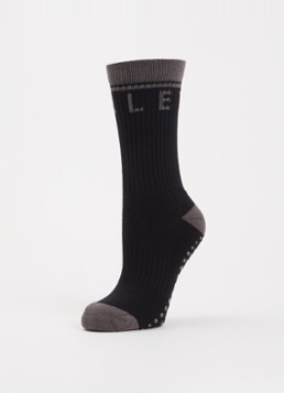 Varley Dames Kendrick Grip sokken met logoprint in de kleur Zwart, maat: S/M