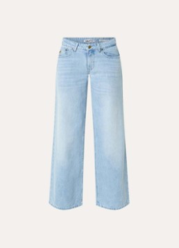 Lois Dames Low waist loose fit jeans met lichte wassing in de kleur Lichtblauw, maat: W30/L32
