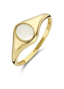 Blush Dames Ring van 14 karaat geelgoud met parelmoer 1219YMP in de kleur Geelgoud