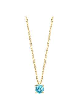 Blush Dames Ketting van 14 karaat geelgoud met topaas 3200YBT in de kleur Geelgoud