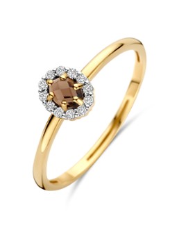 Blush Dames Ring van 14 karaat geelgoud met steen 1258YSQ in de kleur Geelgoud