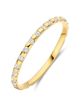 Blush Dames Ring van 14 karaat geelgoud met zirkonia 1268YZI in de kleur Goud
