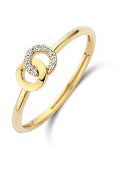 Blush Dames Ring van 14 karaat geelgoud 1282YZI in de kleur Geelgoud