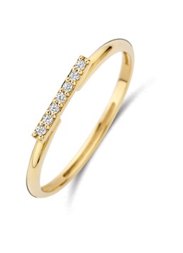 Blush Dames Ring van 14 karaat geelgoud met zirkonia 1290YZI in de kleur Geelgoud
