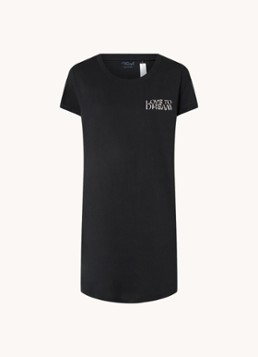 Triumph Dames Nachthemd met print in de kleur Zwart, maat: 42