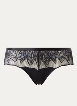 Triumph Dames Crazy Stupid Love hipster van mesh met borduring in de kleur Zwart, maat: 38
