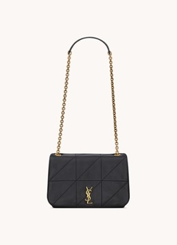 Saint Laurent Dames Jamie 4.3 Mini schoudertas van lamsleer in de kleur Zwart