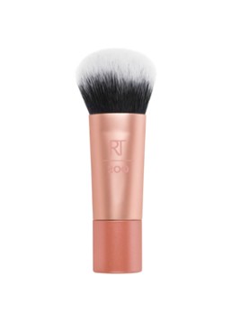 Real Techniques Mini Expert Face Brush - foundation- en poederkwast Zalmroze 1 maat Reisverpakkingen - Deal