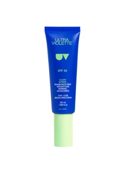 Ultra Violette Clean Screen Fragrance Free Sensitive Facial Skinscreen SPF30 - zonnebrand voor het gezicht 50ML Zonneproducten - Deal