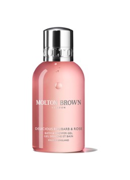 Molton Brown Delicious Rhubarb & Rose Bath & Shower Gel - travel size bad- & douchegel 100 ml Verzorging - Deal