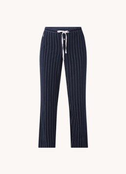 Ralph Lauren Dames Seperate pyjamabroek met streepprint in de kleur Donkerblauw, maat: XL