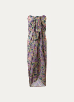 Marie Jo Dames Jolise sarong met paisley dessin in de kleur Paars