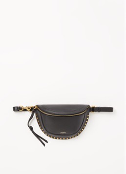 Isabel Marant Dames Skano heuptas van leer met studs in de kleur Zwart, maat: 1 SIZE