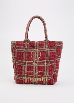 Isabel Marant Dames Wigan shopper met logoborduring en quilt patroon in de kleur Rood, maat: 1SZ