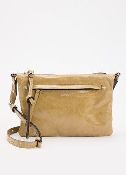 Isabel Marant Dames Winna Duo schoudertas van leer in de kleur Beige, maat: 1SZ