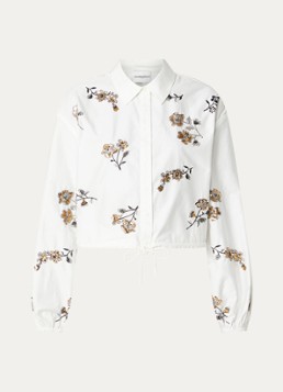 Claudie Pierlot Dames Carole blouse met pailletten in de kleur Wit