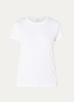 Claudie Pierlot Dames T-shirt met ronde hals in de kleur Wit