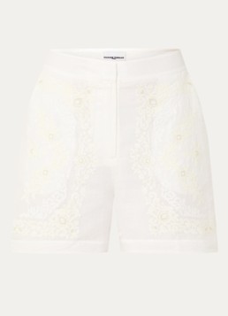 Claudie Pierlot Dames Emma blouse met borduring in de kleur Gebroken wit