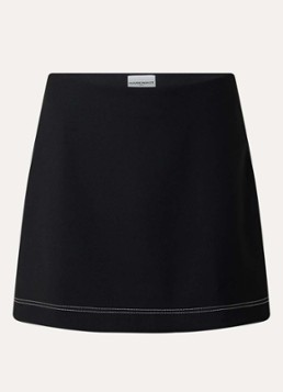 Claudie Pierlot Dames Syna mini rok met stretch in de kleur Zwart