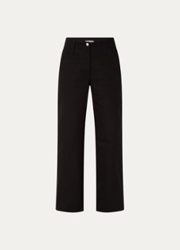 Claudie Pierlot Dames High waist straight leg jeans met gekleurde wassing in de kleur Zwart