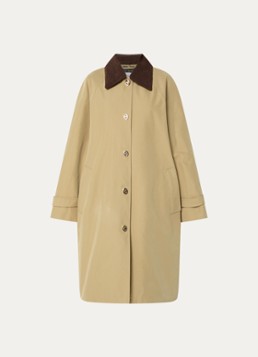 Claudie Pierlot Dames Trenchcoat met steekzakken in de kleur Mosterd