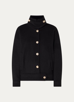 Claudie Pierlot Dames Fijngebreid vest met streepprint in de kleur Zwart