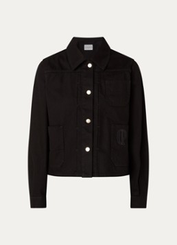 Claudie Pierlot Dames Verona spijkerjas met borstzak in de kleur Zwart