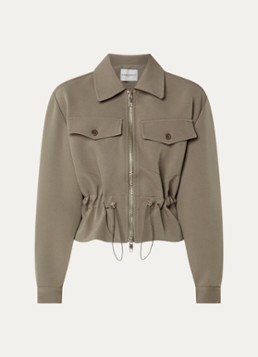 Claudie Pierlot Dames Jack met trekkoord en klepzakken in de kleur Khaki