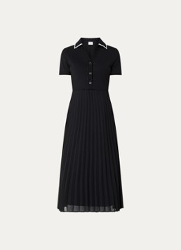 Claudie Pierlot Dames Midi tuniekjurk met V-hals in de kleur Zwart