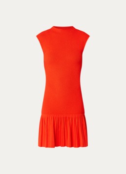 Claudie Pierlot Dames Mini jurk met volant in de kleur Koraal