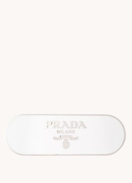 Prada Dames Haarclip met logo in de kleur Wit