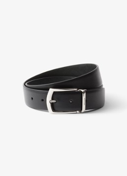 Prada Heren Reversible riem van leer in de kleur Zwart