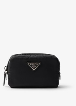 Prada Re-Nylon toilettas met logo Zwart - Deal
