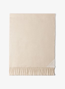 Prada Dames Jacquard Evening sjaal in zijdeblend met lurex 190 x 45 cm in de kleur Beige