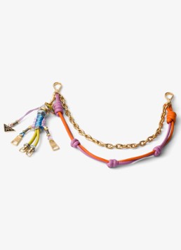 Prada Dames Pop Strings tasbedel met leren details in de kleur Oranje