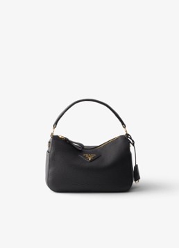 Prada Dames Small handtas van kalfsleer in de kleur Zwart