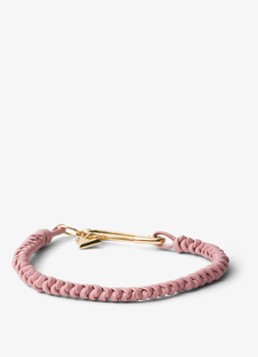 Prada Dames Armband van leer in de kleur Oudroze