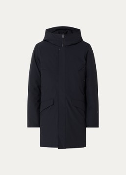 Elvine Heren Alrik waterproof gewatteerde parka met klepzakken in de kleur Donkerblauw, maat: XL
