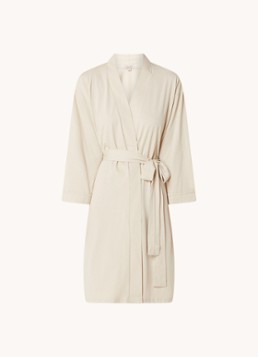 Kayori Dames Saigon kimono met strikceintuur in de kleur Zand, maat: L