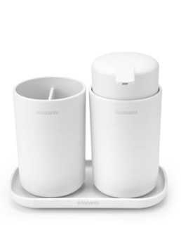 Brabantia ReNew badkameraccessoires set van 3 Wit - Deal