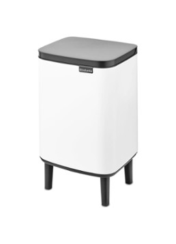 Brabantia Bo Hi afvalemmer 7 liter met kunststof binnenemmer Wit - Deal