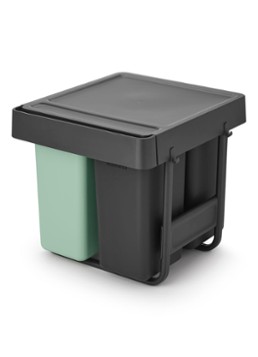 Brabantia Sort & Go inbouw prullenbak 10 + 10 + 20 liter Multicolor - Deal