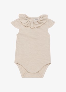 Donsje Amsterdam Meisjes Litzy romper van katoen in de kleur Zand, maat: 24M-30M=92