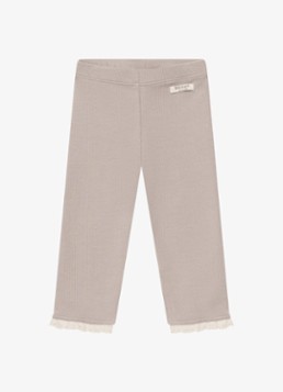 Donsje Amsterdam Meisjes Affy legging met ribstructuur in de kleur Oudroze, maat: 2-3Y=98