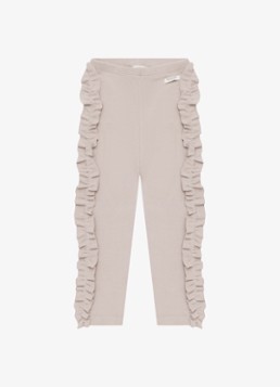 Donsje Amsterdam Dames Audun legging met ruches in de kleur Oudroze, maat: 2-3Y=98
