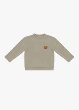 Donsje Amsterdam Dames Jorijn sweater met borduring in de kleur Beige, maat: 2-3Y=98